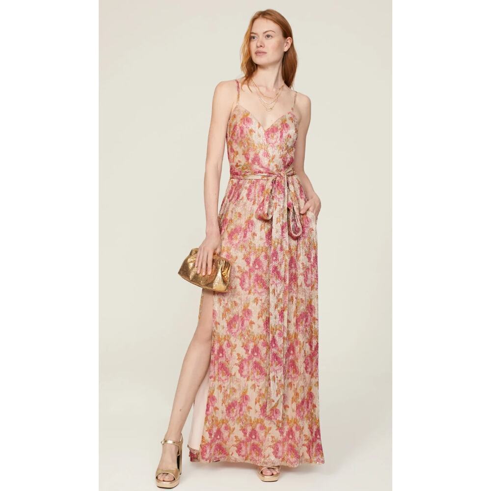 Dress The Population Chrissy Gown in Pink Floral